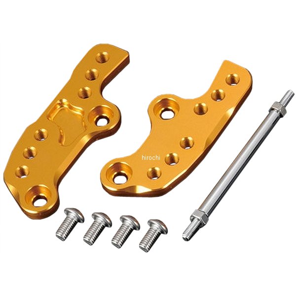 ステップアッププレート 08年-15年 ニンジャ250R、ニンジャ250、Z250 ゴールド