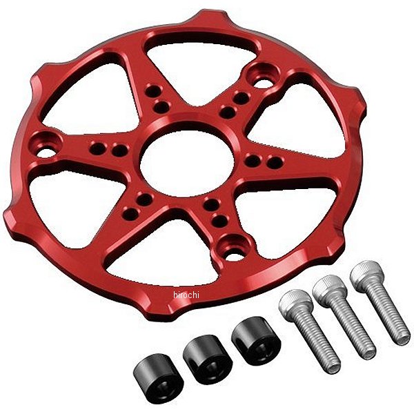 アルミマシンドクラッチカバープロテクター 13年-15年 グロム、MSX125 赤