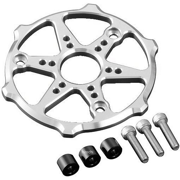 アルミマシンドクラッチカバープロテクター 13年-15年 グロム、MSX125 シルバー