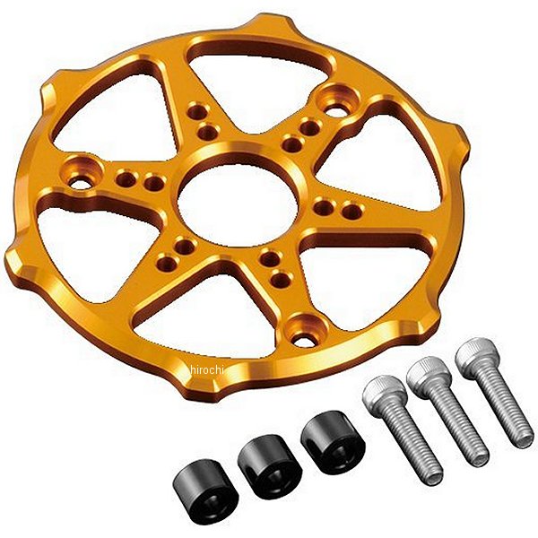 アルミマシンドクラッチカバープロテクター 13年-15年 グロム、MSX125 ゴールド