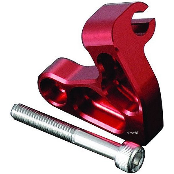 アルミマシンドクラッチケーブルホルダー 13年-15年 グロム、MSX125 赤