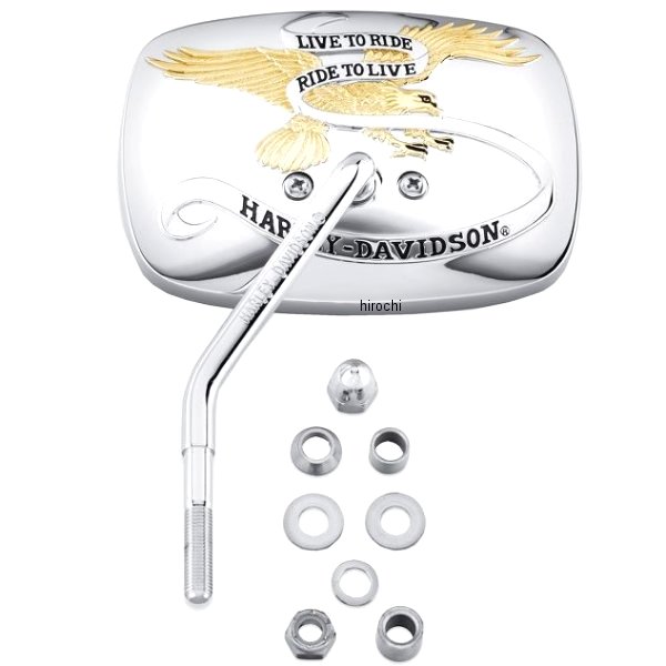 ミラー ワンピース・ショートステム Live to Ride 左 ゴールド 91866-90T