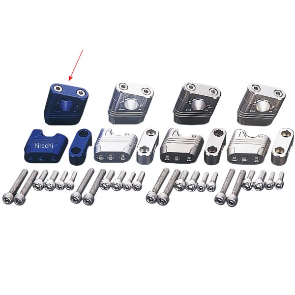 マッスルポジションブラケット 13年-15年 グロム、MSX125 青