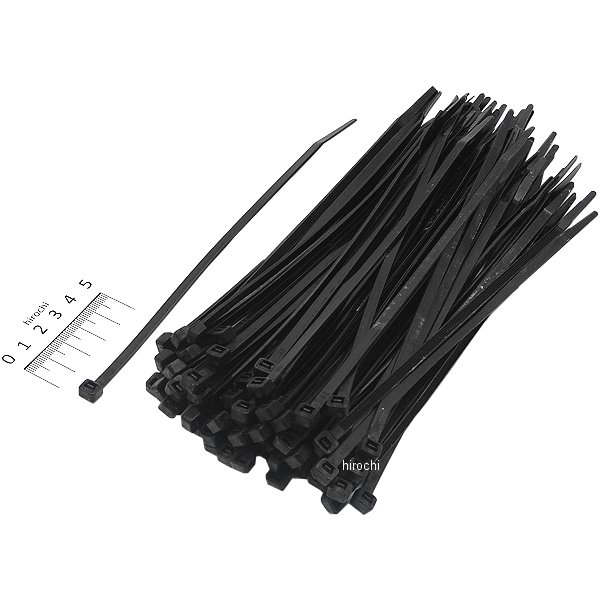 タイラップ 全長203mm 黒 100本入り
