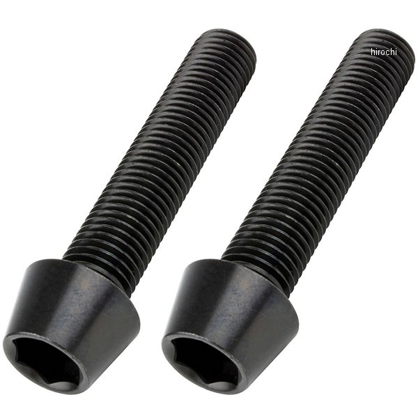 ステンレスブラックテーパーキャップボルト M10X50 P1.25 黒 2個入り