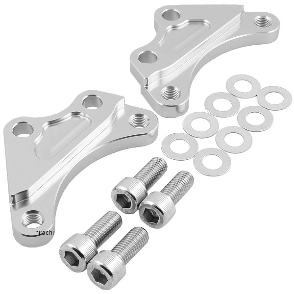 フロントキャリパーサポート ブレンボ40mmピッチ&STDローター径 84年-07年 XJR400、TZR250 シルバー