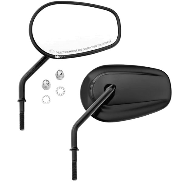 テーパー・ミラー 黒 ショート(左右ペア) 92023-03A