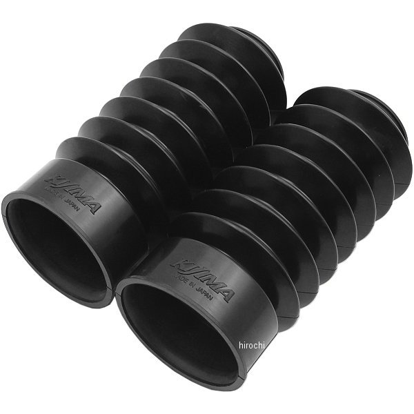 フロントフォークブーツ 49mm 06年-17年 ダイナ 黒 (左右ペア)