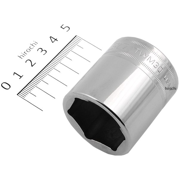 フランクドライブ 1/2インチ シャロー ソケット 6角 30mm