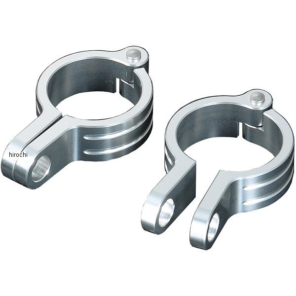 マシンド ウインカーベースクランプ 39mm シルバー