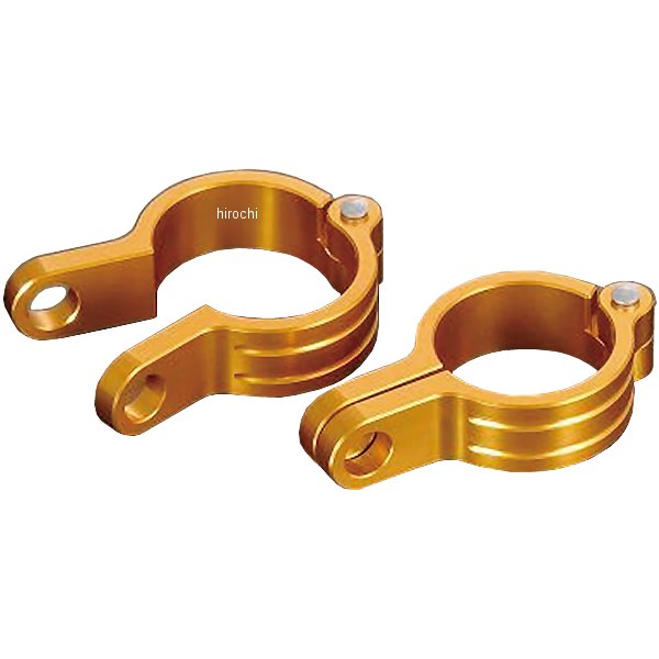 マシンド ウインカーベースクランプ 39mm ゴールド