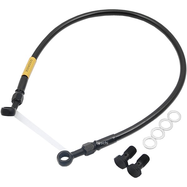 グッドリッジ ビルドアライン リア ブレーキホースキット 89年-90年 ZXR250 ステンレス/黒