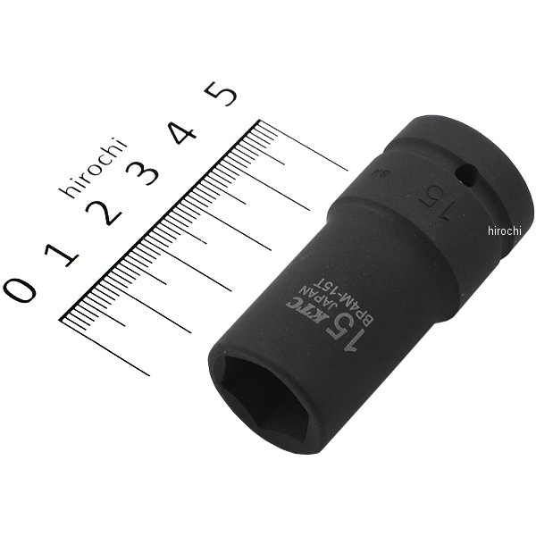 12.7sq インパクトレンチ用ソケット(セミディープ薄肉) 15mm