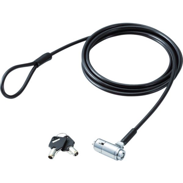 セキュリティワイヤー/シリンダ錠タイプ3軸首振りヘッド