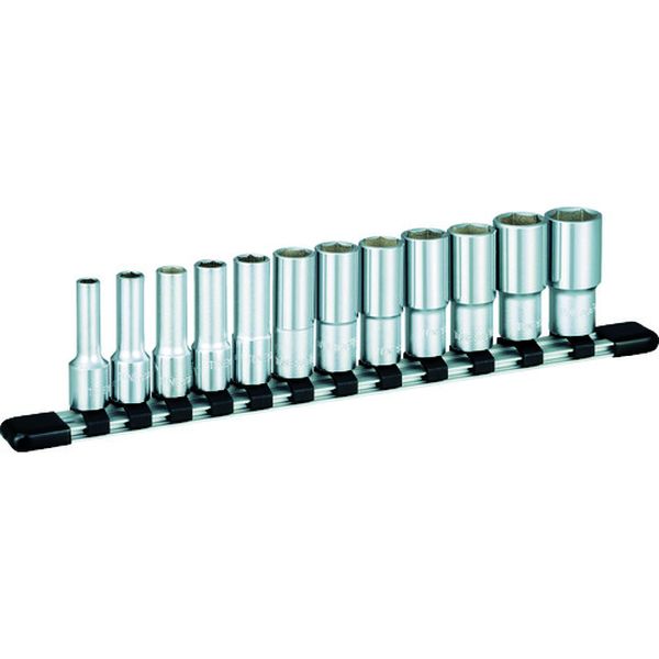 ディープソケットセット(6角・ホルダー付) 吋目 12pcs