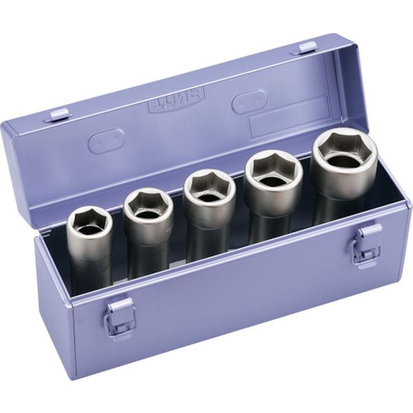 インパクト用超ロングソケットセット(メタルトレーケース仕様) 5pcs