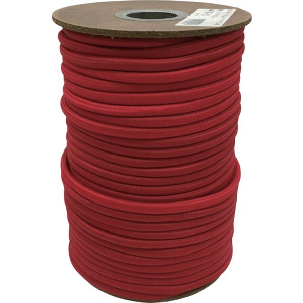 ゴム タイトゴムロープボビン巻 6φ×50m レッド