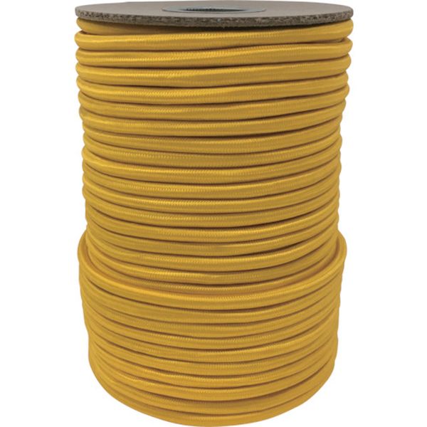 ゴム タイトゴムロープボビン巻 6φ×50m イエロー