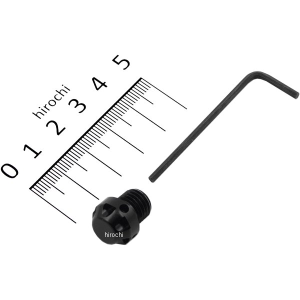 ミラーホールカバーキャップ NASAタイプ 1個入り 10mm逆ネジ 黒