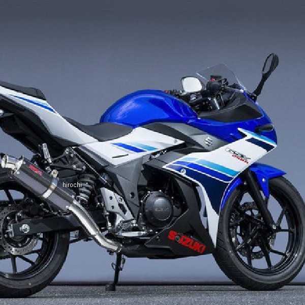 スリップオンマフラー 17年以降 GSX250R スペックA JMCAプレート付き カーボン
