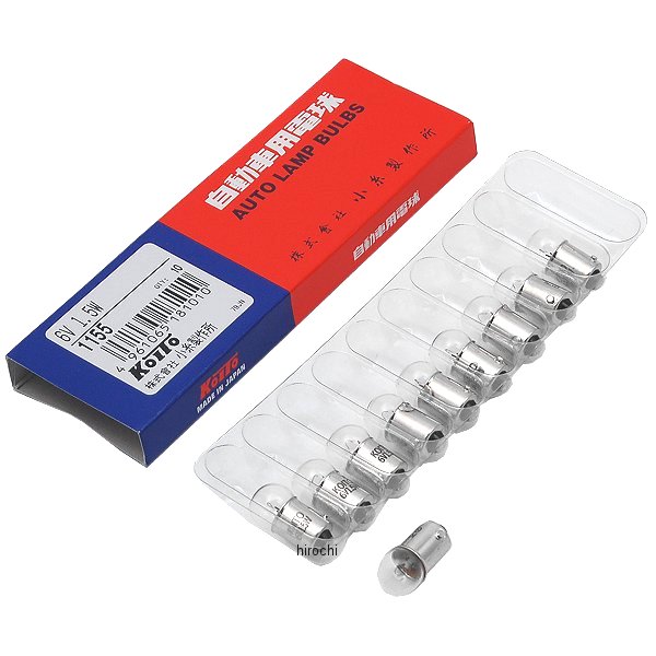 白熱バルブ G10 6V1.5W 10個入り