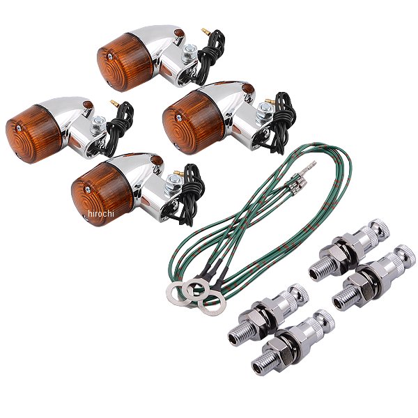 ウインカーキット ロケット・ミニ/クローム/アンバー ドリーム50/ダックス50