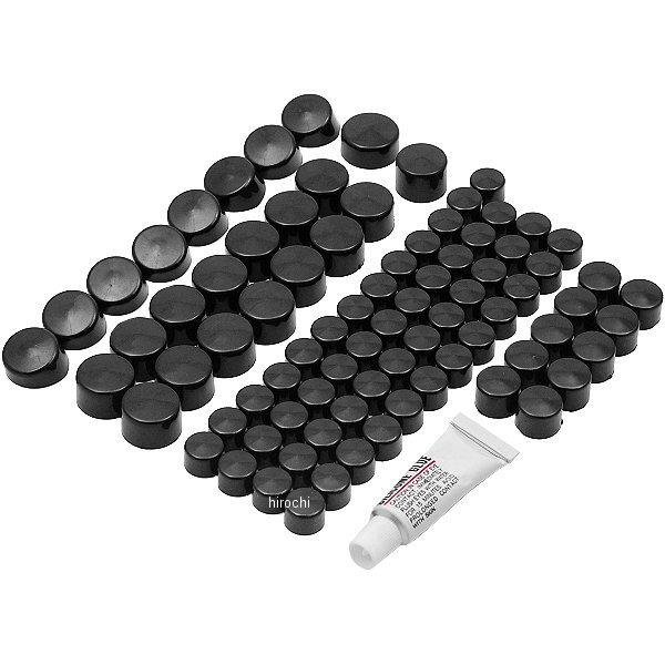 クールキャップ カムカバー、トランスミッション、プライマリカバー 黒 83個セット