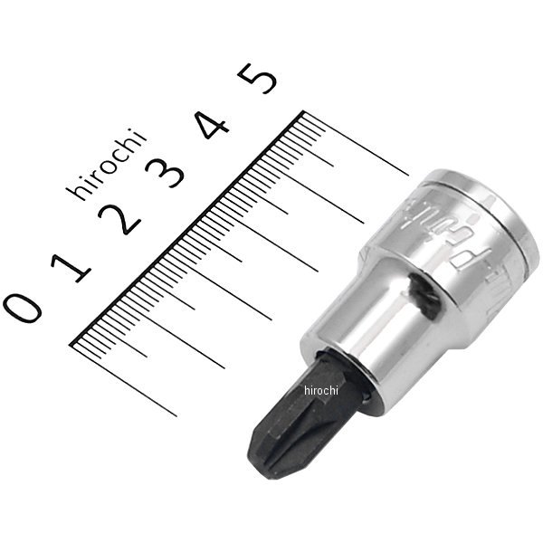 ブルーポイント 3/8インチ フィリップス スタンダード ソケット #4 長さ 1-27/32インチ