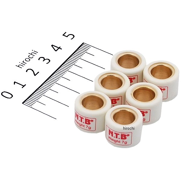 ウエイトローラー スズキ系汎用 16φ×12 7.0g Aタイプ 1セット6個入り