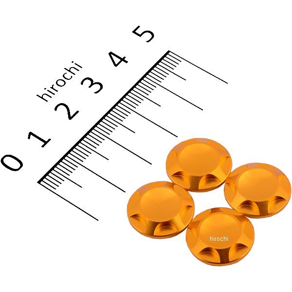 ポッシュ NASAタイプキャップボルトカバー M10用 ゴールド