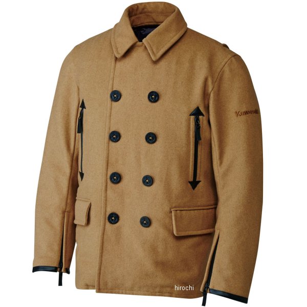 秋冬モデル カワサキライディングピーコート ベージュ Mサイズ