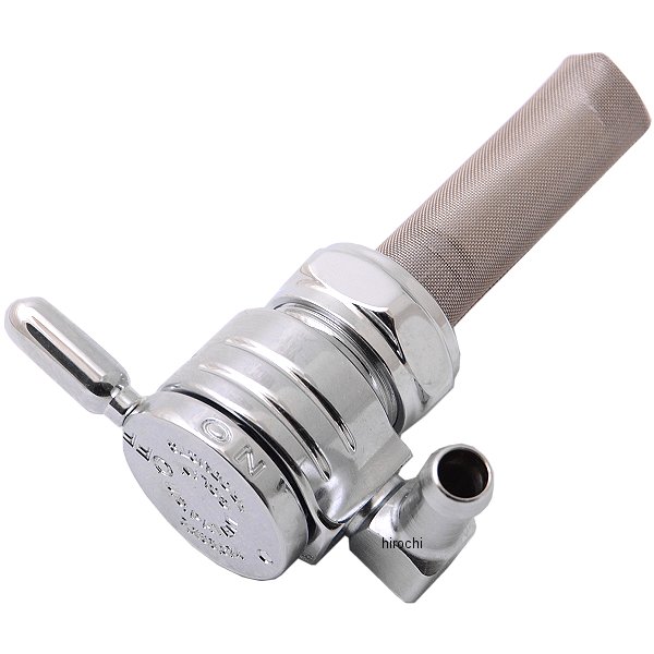 フューエル ペットコック 22mm 後方 クローム