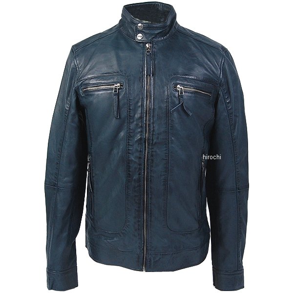 レザージャケット CLUBS アイアンブルー Mサイズ