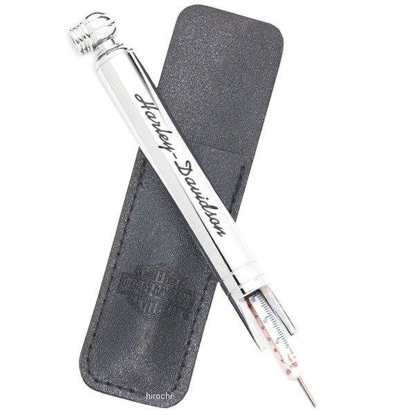 タイヤゲージ＆トレッドデプスインジケーター/エンボス・レザー・ポーチ付き 75110-98B