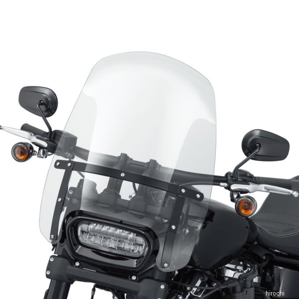 デタッチャブル・コンパクト・ウインドシールド 18年以降 FXFB、FXFBS クリア/黒 57400324