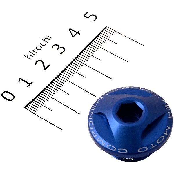 オイルフィラーキャップ 08年以降 B-King、08年-14年 GSX1300R隼 Φ20mmxP1.50 ブルー
