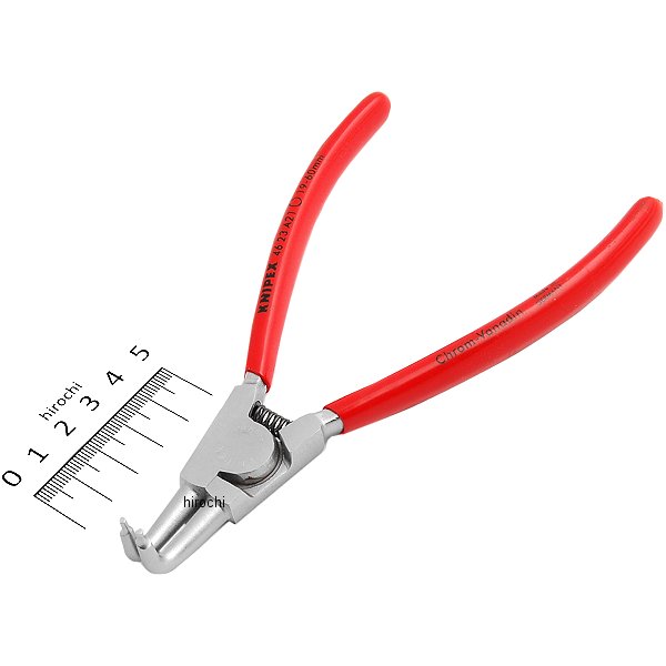 軸用スナップリングプライヤー 曲