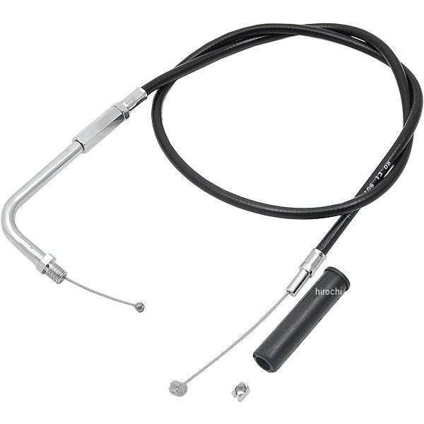 スロットルケーブル(引き) 90年-95年 Big Twin 黒 750mm