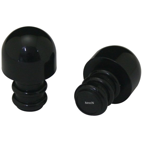 バーエンド 汎用 スタンダードタイプ フルナイロン アルミハンドル用 黒