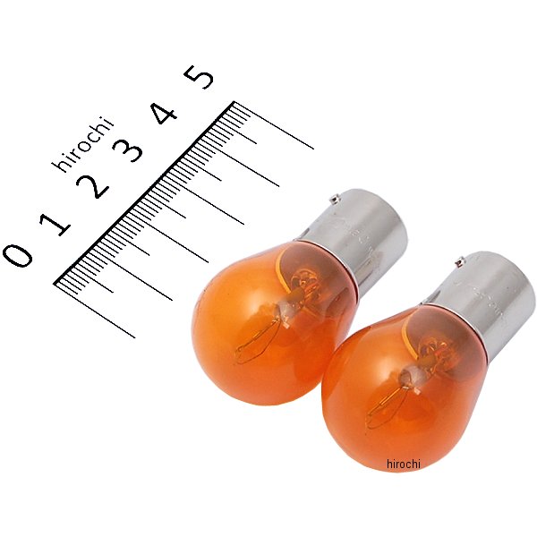 白熱バルブ S25 24V21W 2個入り アンバー