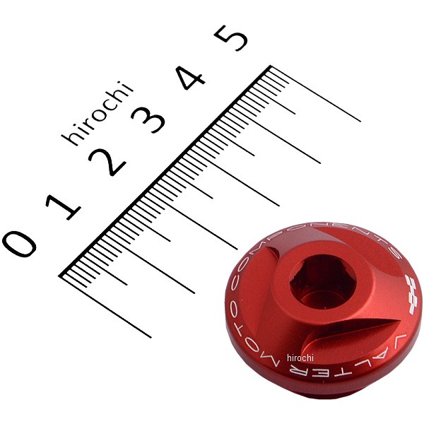 オイルフィラーキャップ 12年以降 ドゥカティ 1199、899 パニガーレ Φ19mmxP2.50 赤