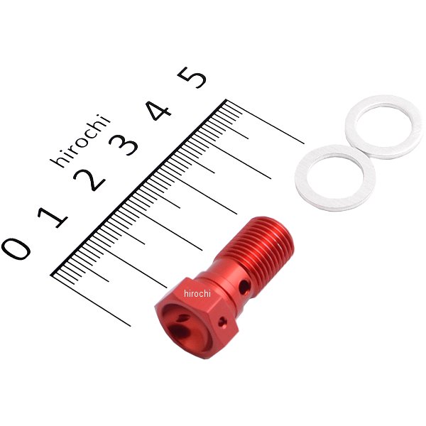 バンジョーボルト シングル P1.00S brembo対応 赤