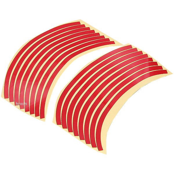 リムステッカー 10インチ用 赤