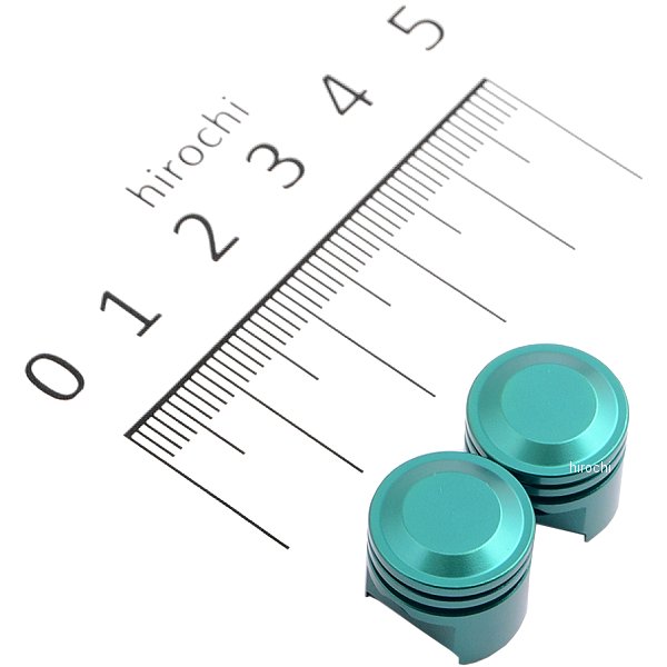 エアーバルブキャップ ビッグボアピストン 2個入り ダークグリーン