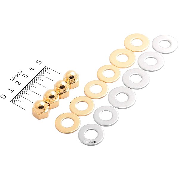 リアショック用ナットセット モンキー、ゴリラ 24Kメッキ