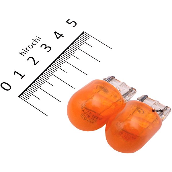 白熱バルブ T20 12V21W ウェッジ 2個入り アンバー 塗装タイプ