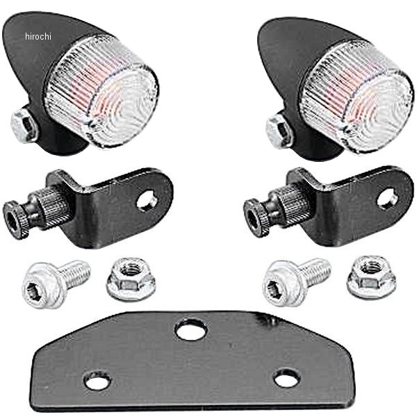 フロントウインカーキット バイト 黒/クリア