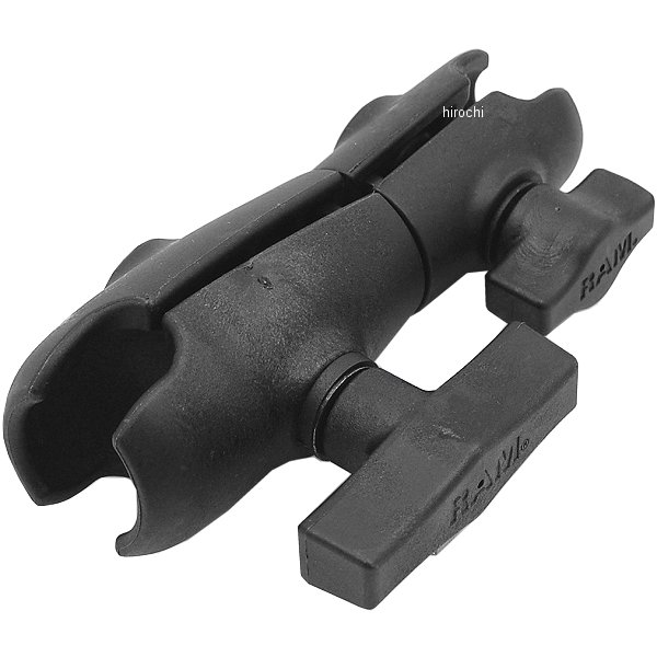 ダブルソケットアーム 1インチ、1.5インチボール 黒