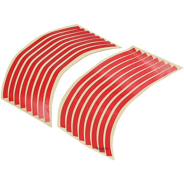 リムステッカー 12インチ用 赤