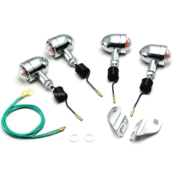 ミニブレットウインカーキット 98年-07年 TW225 クリアレンズ 4個入り